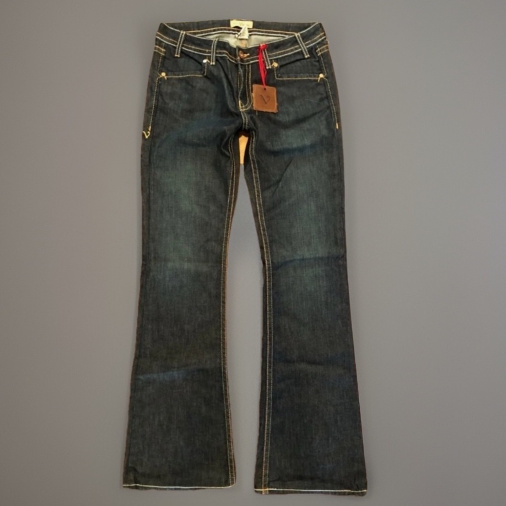 Denim of virtue STRETCH Flare Jeans SZ 30 Dark Wash